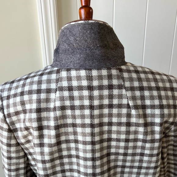 Oversized Madewell Larsen Blazer in Brown Buffalo Check Plaid. Large. SOLD OUT - Picture 6 of 12
